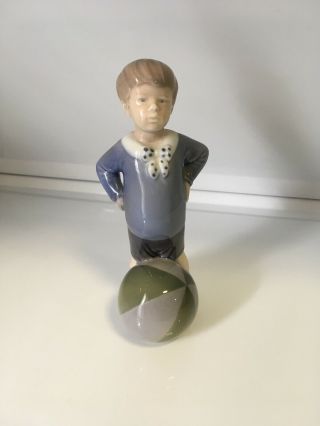 Royal Copenhagen Figurine 3542 Boy With Beach Ball