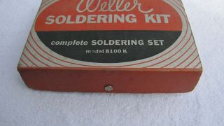 Vintage WELLER SOLDERING KIT MODEL 8100K Complete with Box 2