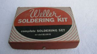 Vintage WELLER SOLDERING KIT MODEL 8100K Complete with Box 3