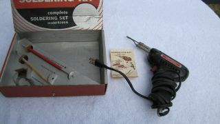 Vintage WELLER SOLDERING KIT MODEL 8100K Complete with Box 5
