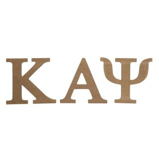 Kappa Alpha Psi 7.  5 " Unfinished Wood Letter Set