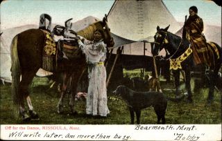 Indians Ethnic Clothing Native American Missoula Montana 1907 Cora Warfield Il
