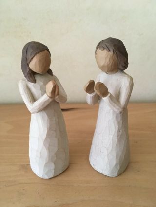 Willow Tree “sisters By Heart ” Susan Lordi Figurine 2000 Demdaco