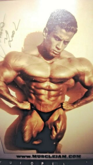 Autographed To Gene Mozee Editor For Muscle Mag.  Vintage Body Builder