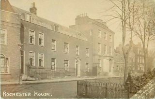 Rp St Albans Rochester House Street Scene B Hall Real Photo Hertfordshire 1906