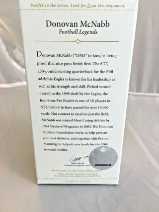 2006 Hallmark Keepsake Ornament Donovan McNabb Philadelphia Eagles NFL Football 2