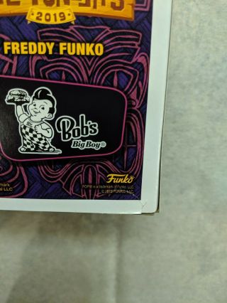 SDCC 2019 Freddy Funko As Bob ' s Big Boy LE520 POP Freaky Tiki Funko Fundays 12