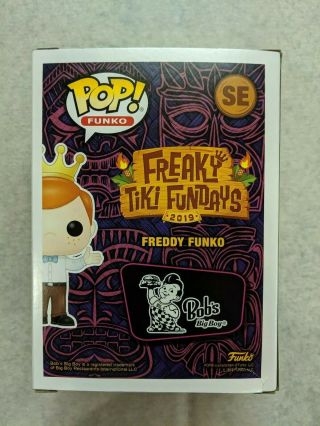 SDCC 2019 Freddy Funko As Bob ' s Big Boy LE520 POP Freaky Tiki Funko Fundays 3
