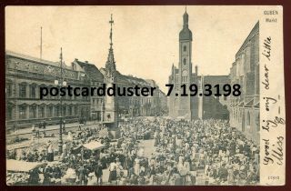 3198 - Germany Guben/ Poland Gubin 1910s Market Square