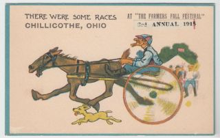 Ohio Chillicothe Harness Horse Racing The Farmers 3rd Annual Fall Festival 1915