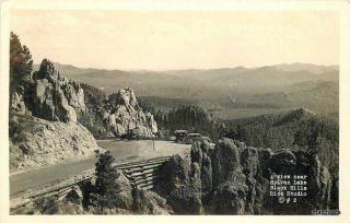 1930s Black Hills South Dakota View Sylvan Lake Rppc Real Photo Postcard 5330