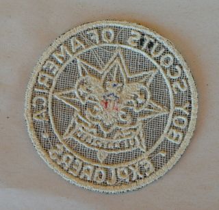 VTG Round B&W Patch BSA Boy Scouts of America Explorers “Be Prepared” 4