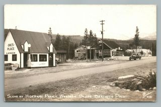 Hideaway Park—berthoud Pass Rppc Shell Gas Station—colorado Sanborn Photo 1939