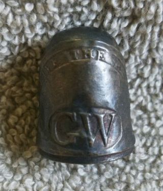 Long Live the President Button Thimble – George Washington – GW Inarguable 11