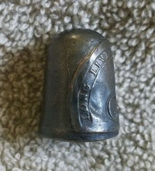 Long Live the President Button Thimble – George Washington – GW Inarguable 2