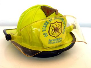 Rural Metro Fire Department Miniature Fire Helmet 1:3 Scale Die Cast