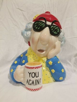 Hallmark Maxine " You Again? " Ceramic Cookie Jar 14 " Tall