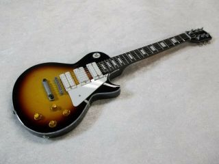 Jimmy Page Custom Gibson Les Paul Miniature 1:4 Scale Axe Guitar & Stand