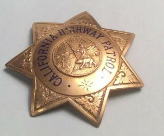 Vintage CHP California Highway Patrol Badge Obsolete Antique 2