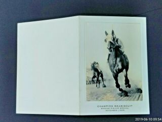 Vintage Photo Christmas Card,  CHAMPION SEABISCUIt WINNING PIMLICO SPECIAL ; 6