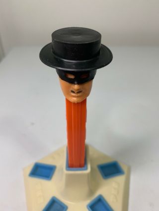 Vintage Walt Disney Zorro Pez Dispenser No Feet 2