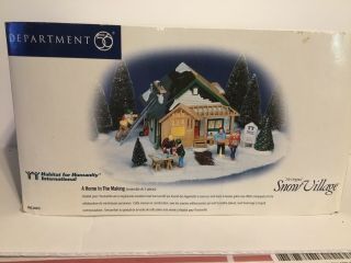 Dept 56 Snow Village 54979 A Home In The Making Habitat For Humanity 8