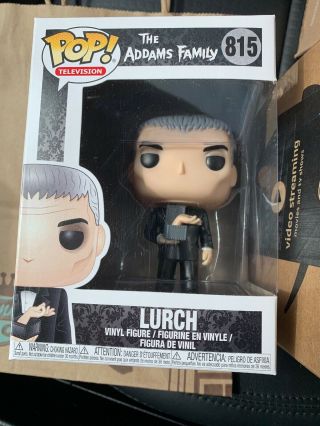 The Addams Family Lurch With Thing Pop Vinyl Figure Funko