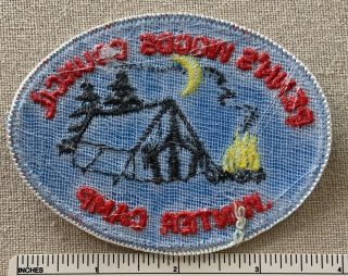 Vintage 1970s PENN ' S WOODS COUNCIL Boy Scout Winter Camp PATCH BSA PA Camping 2