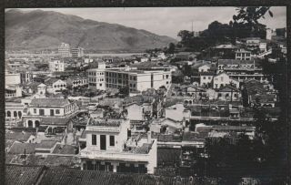 1940,  S Macau China Hong Kong Real Photo Postcard View Of Buildings