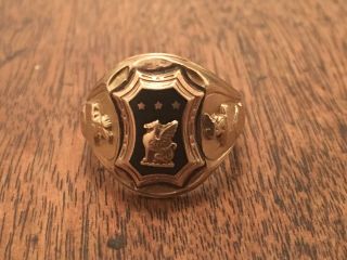 Beta Theta Pi Ring - 10k Yellow Gold Greek Fraternity Ring