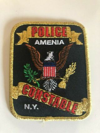 Amenia York Constable Police Patch - Rare