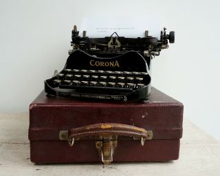 Corona No.  3 Typewriter,  Folding Typewriter 3 - bank,  antique typewriter 11