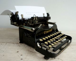 Corona No.  3 Typewriter,  Folding Typewriter 3 - bank,  antique typewriter 12