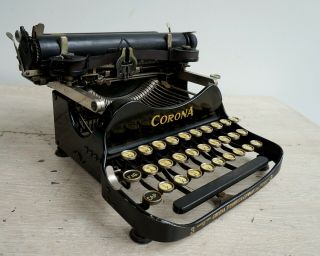 Corona No.  3 Typewriter,  Folding Typewriter 3 - bank,  antique typewriter 6