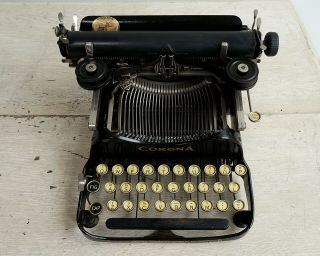 Corona No.  3 Typewriter,  Folding Typewriter 3 - bank,  antique typewriter 8