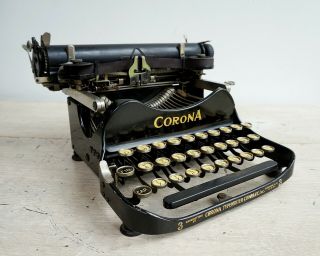 Corona No.  3 Typewriter,  Folding Typewriter 3 - bank,  antique typewriter 9