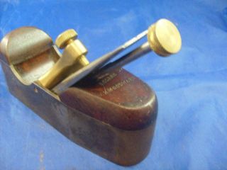 Small stunning iron bodied infill smoothing plane,  Norris style adjuster 3