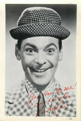 Pincus Pinky Lee The Gumby Show Tv Show B&w Signed Autographed Photograph Orig.
