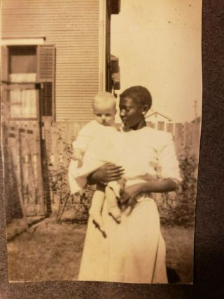 1908 Florida Photo Album Jacksonville Quade Family,  Black Maid,  Beach Scene 200,