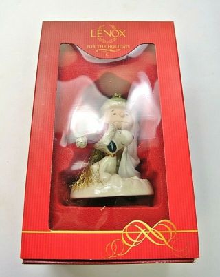Lenox For The Holidays Ornament Peanuts " Snuggle Up Snoopy " 805257