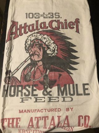 Attala Chief Horse And Mule Feed Sack 100 Lbs