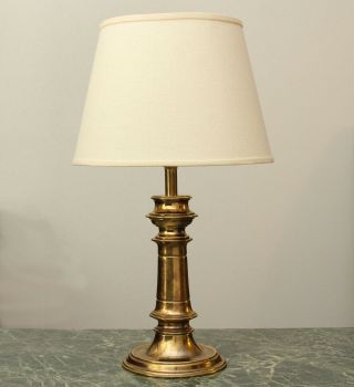 Mid Century Vintage Hollywood Regency Brass Table Lamp By Stiffel