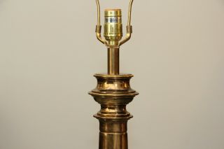 Mid Century Vintage Hollywood Regency Brass Table Lamp by Stiffel 7