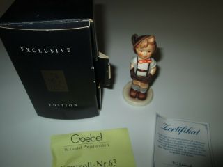1994 Hummel / Goebel Exclusive Edition For Keeps Boy Figurine Hum 630 102 3.  5 "