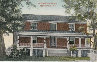 Va - W.  E.  Burgess - Old Mclean House @ Appomattox,  Virginia