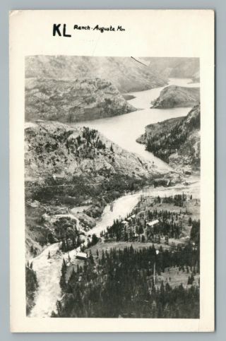 Kl Ranch Augusta Montana Rppc Vintage Photo Postcard—great Falls Mt 1950s