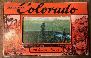 Vintage Colorado Souvenir Views - 20 Miniature Postcards