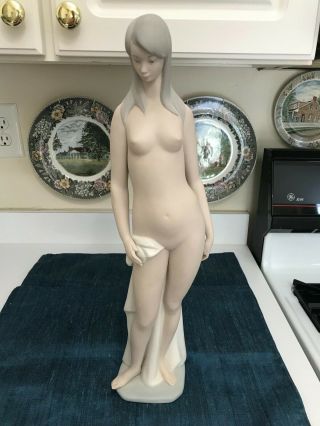 Vintage Large 18 1/2 " Lladro 4511 Nude Lady Girl Figurine Matte