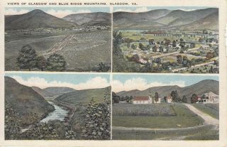 Va - W.  E.  Burgess - Glasgow & Blue Ridge Mountains Multiview,  Glasgow,  Virginia