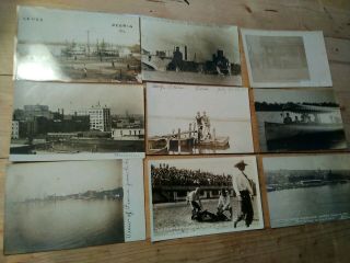 58 Old Real Photo Postcards Of Peoria Illinois